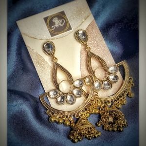 Antique Bronze Plated Drop Earrings